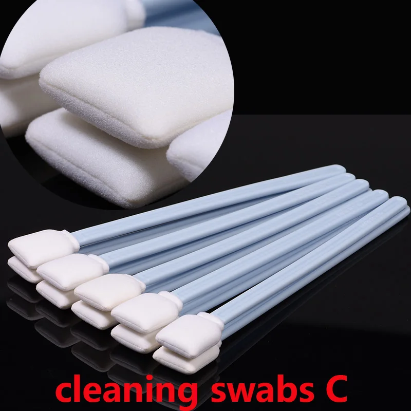 cleaning swabs C Чистящая палочка для Epson/Roland/Mimaki/Mutoh LargeFormat печатающая головка для принтера - Цвет: cleaning swabs C