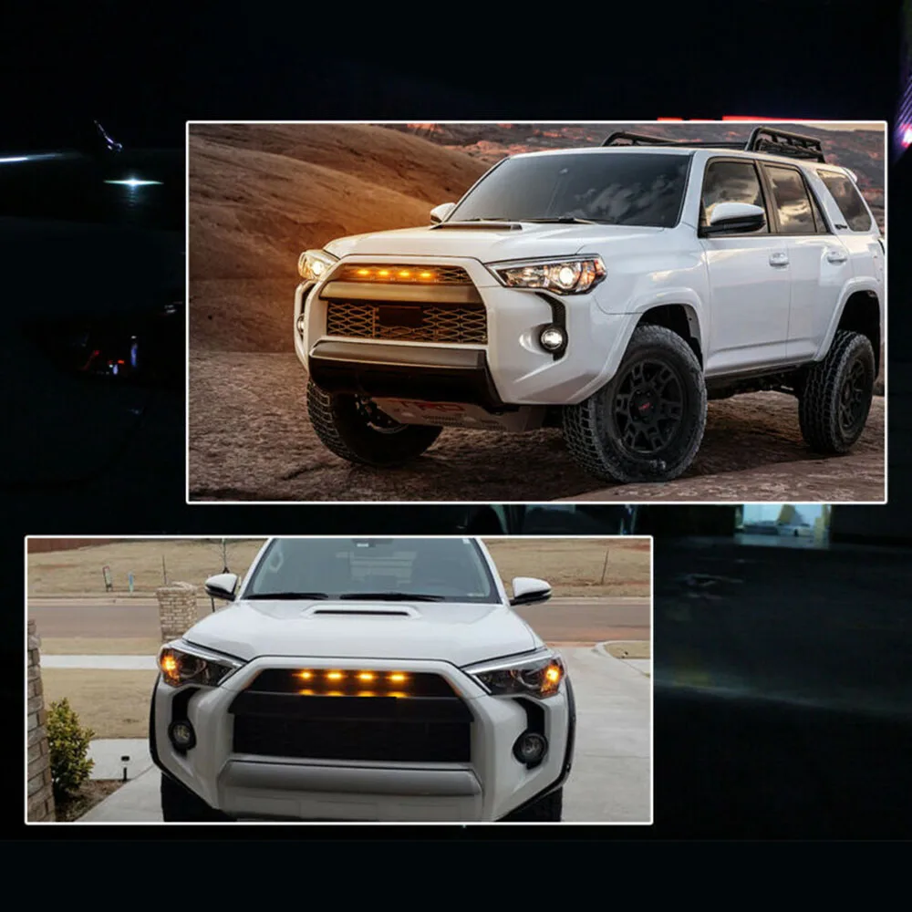 4 шт. Автомобильный светодиодный светильник янтарного цвета для Toyota 4runner