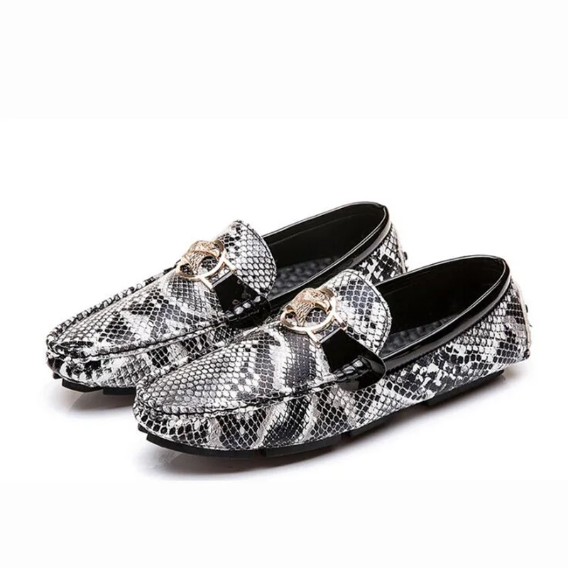 

Fashion 2019 Men Leather Party Dress shoes Breathable Sneakers Male Fashion Loafers Black brown business leisure Casual Shoes