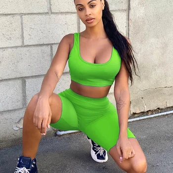 

Two Piece Set 2 Piece Set Women Summer Crop Top And Short Set Matching Sets Woman Two Pieces Outfits Black