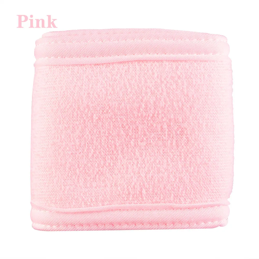 Pink B 1 шт., Женская Мягкая повязка для волос для лица, для макияжа, для чистки головы, для салона, спа, тканевая повязка на голову, регулируемое растягивающееся полотенце, шапочки для душа - Цвет: Pink B