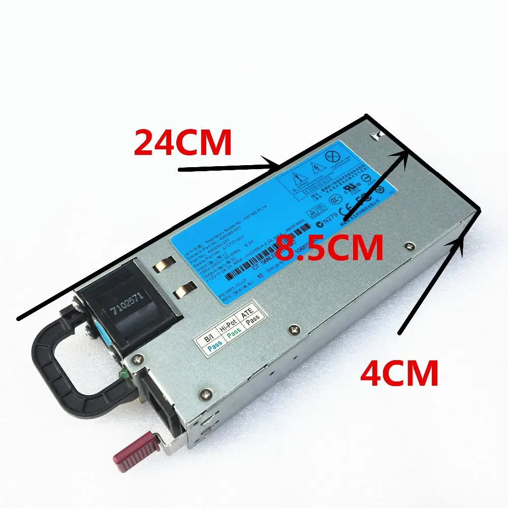 12VServer мощность DL380G6 G7 DPS-460EB в HSTNS-PL14 HSTNS-PD14 12V 38A 460W импульсный источник питания светодиодного табло строгий тест