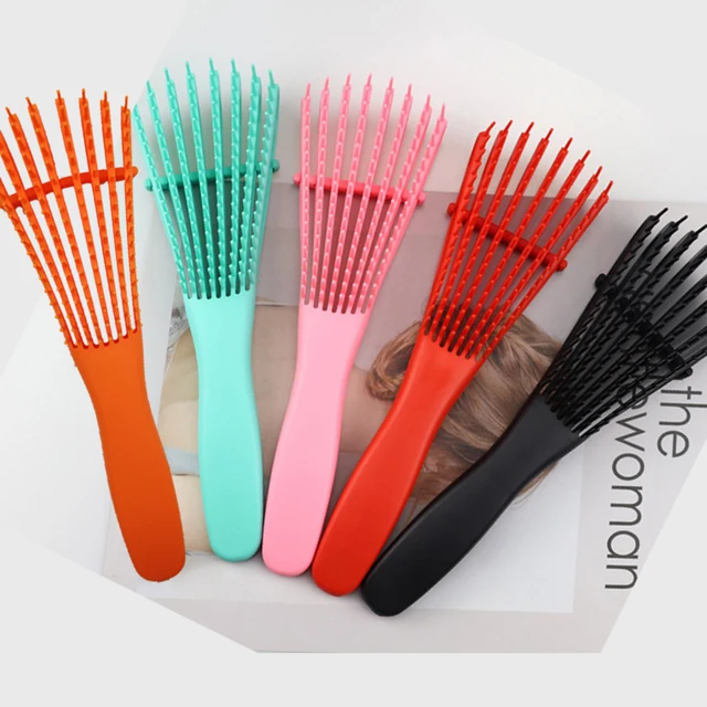 Detangling Plastic Hair Brush Scalp Massage Detangler Wet Curly Comb Women Health Care Reduce Fatigue Hairbrush