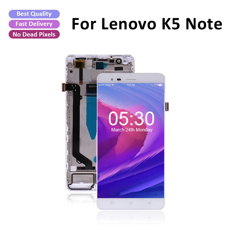 5.5 inch For Lenovo K5 NOTE LCD Touch Display Screen Digitizer Assembly Replacement Parts high quality Free Shipping | Мобильные
