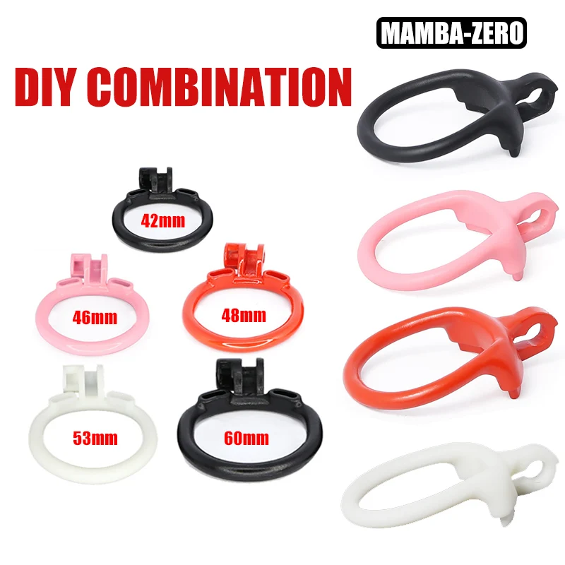 DIY Комбинация Mamba-Zero член ремень клетка для пениса резиновый мужской секс-игрушки