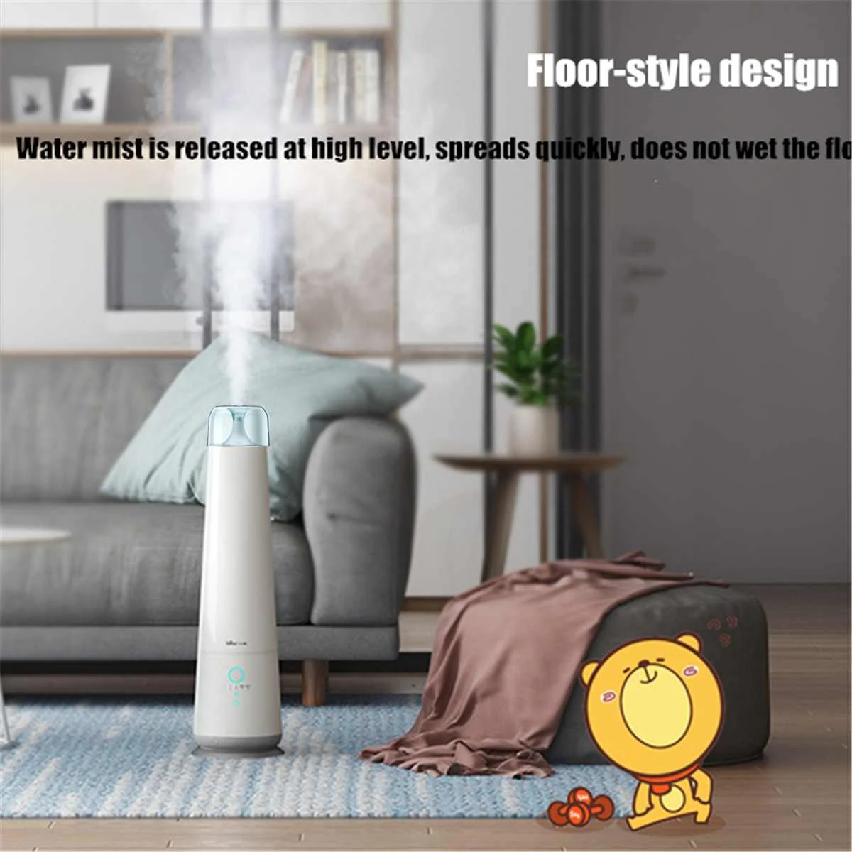 YOUPIN Bear JSQ-E45H1 4.5L 30W Standard Aromatherapy Humidifier Remote Control Double Purification Floor-style Humidifier