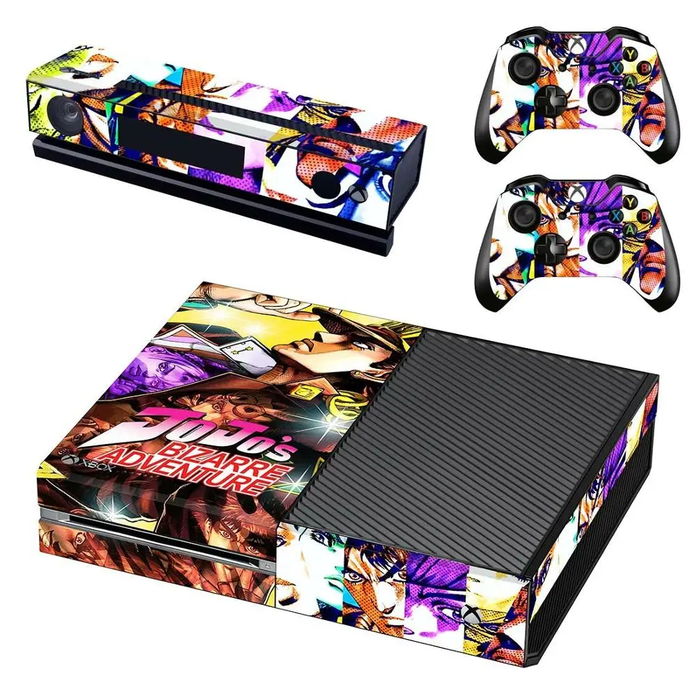 GSTM2814 Необычная наклейка JoJo's Adventure s для Xbox one, Виниловая наклейка для Xbox one, консоль Kinect, два контроллера - Цвет: GSTM2814