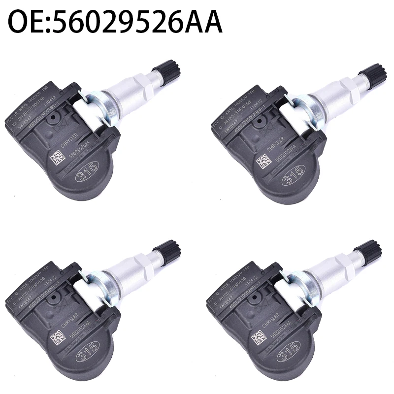 

4 PCS FOR JEEP GRAND CHEROKEE CHRYSLER 200 Pacifica DODGE Avenger 315MHz TPMS MITSUBISHI CAR TIRE PRESSURE SENSOR 56053030AC