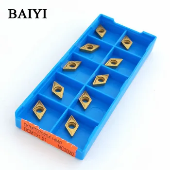 

10pcs DCMT070204-HMP NC3020 CNC carbide insert NC3020 Machining blade DCMT070204 for steel