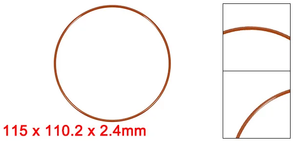 uxcell Silicone O-Ring 8mm-150mm Outside Diameter Seal Rings Sealing Gaskets Red for Pressure Vessel Boiler Filter 19 Sizes