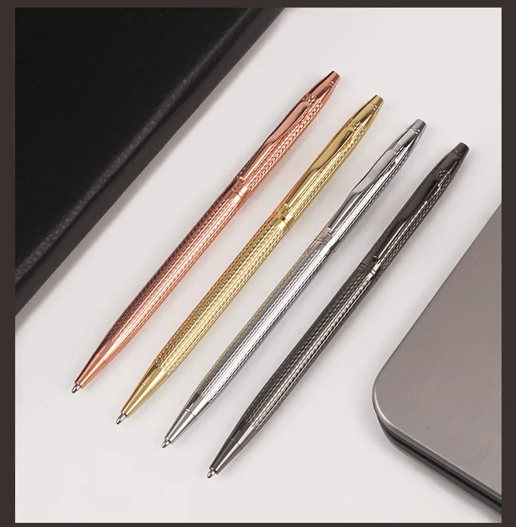 

1PCS 4 Color Office Student Pen Classic design 0.7 Nib Metal Ballpoint Pen For Student Writing Use In School And Office