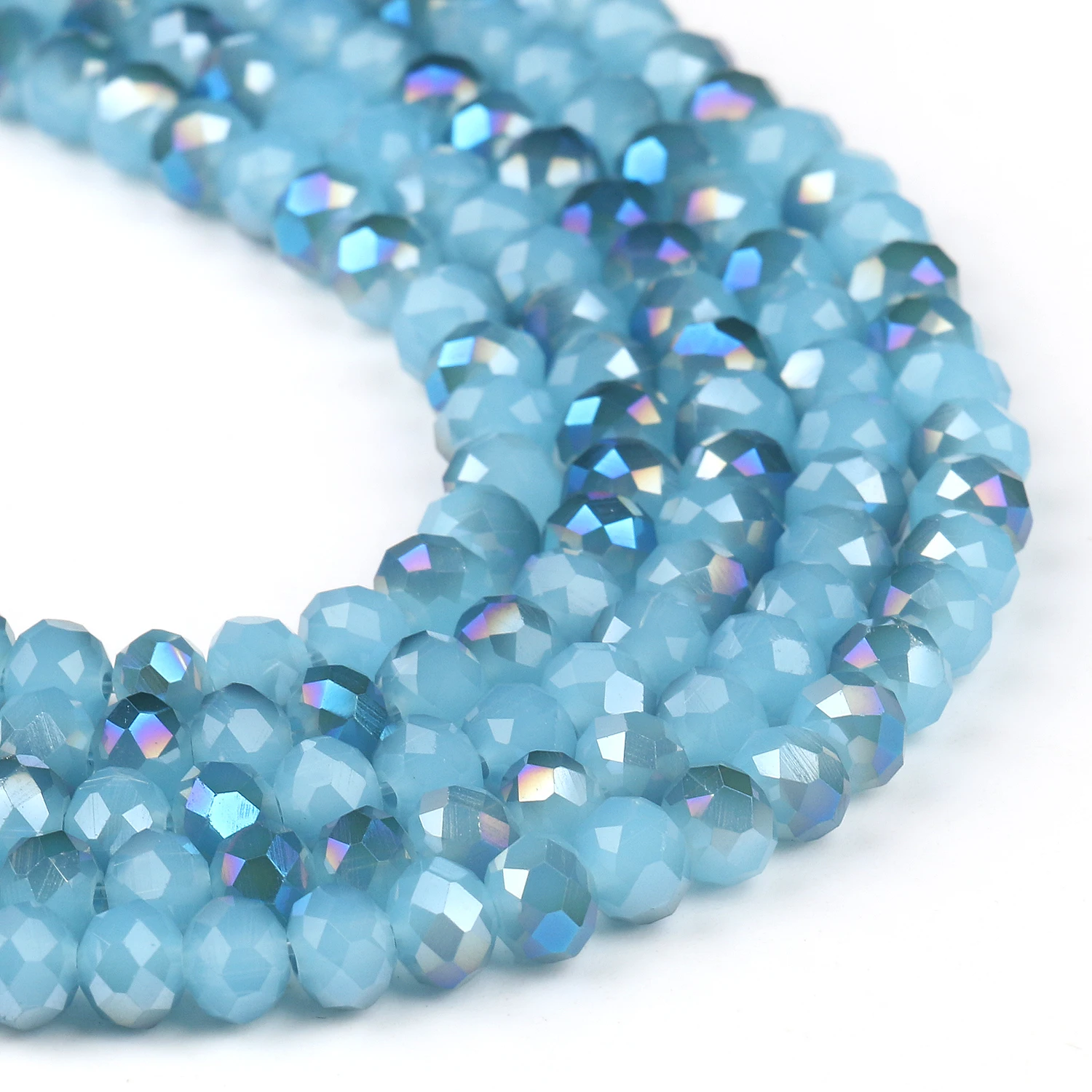Elegant Faceted Black Crystal Glass Beads for DIY Jewelry and Crafting - Round Rondelle Shape, Various Sizes for Bracelets and Necklaces, Wholesale
