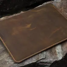 Чехол ручной работы из натуральной кожи для ноутбука 12 13 15 дюймов/Винтажный потертый кожаный чехол-MACX05S