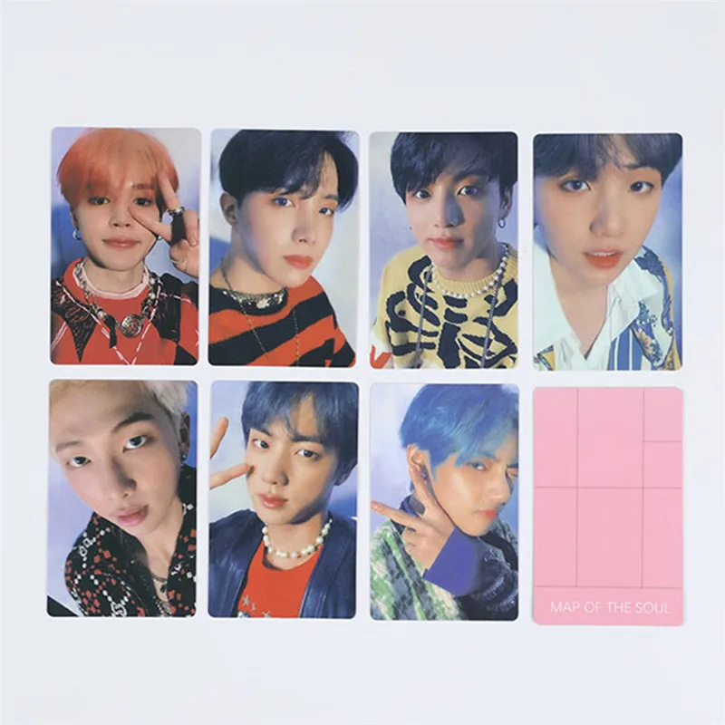 7 шт./st KPOP Bangtan Boys BOY WIHT LUV Mini Photo Card бумажные ломо карты домашние карты HD фото карта душа Persona - Цвет: 2