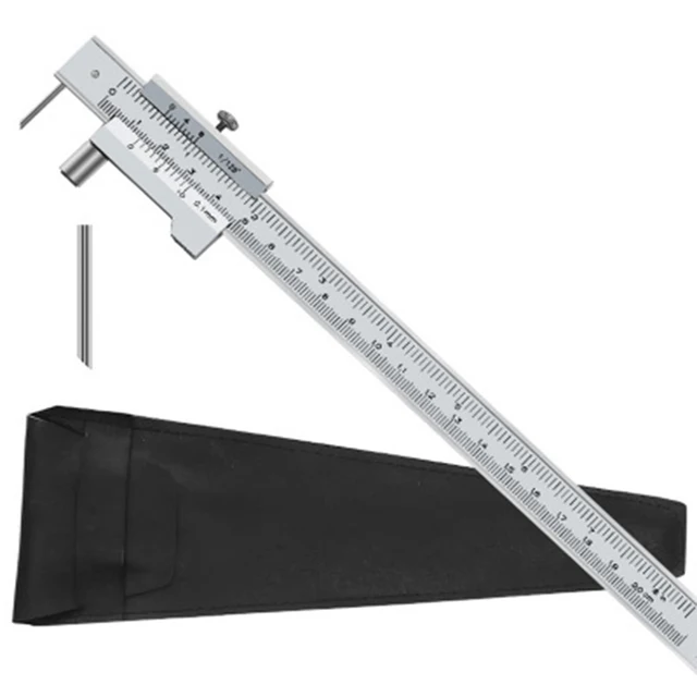 0 0mm 8inch Parallel Cross Vernier Caliper With 2 Carbide Scriber Needle Marking Gauging Ruler Marking Measuring Instruments Calipers Aliexpress