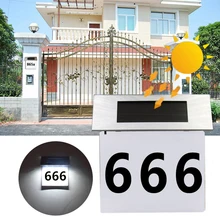 1 шт. светодиодный настенный светильник на солнечных батареях Светодиодный светильник на дверную панель 4 Светодиодный светильник из нержавеющей стали для дома на открытом воздухе с подсветкой