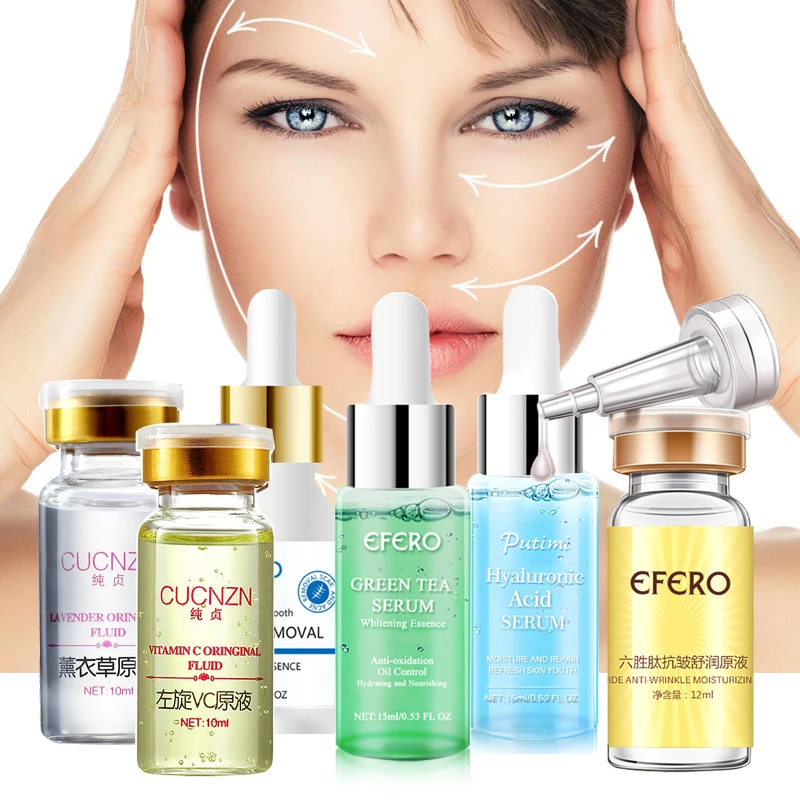 Whitening Face Serum Acne Treatment Cream Shrink Pore Anti Wrinkle Anti Aging Hyaluronic Acid Moisturizer Face Cream Skin Care