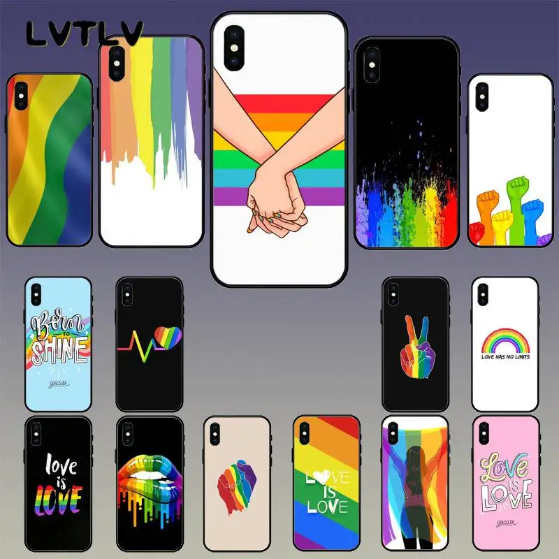 LVTLV ЛГБТ Радуга транссексуалов для девочек чехол телефона iPhone 11 pro XS MAX 8 7 6 6S Plus X 5 5S