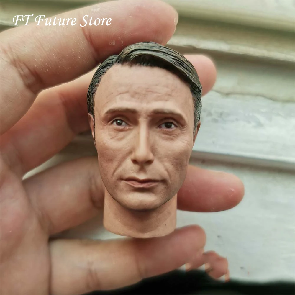 Коллекционная модель 1/6, аксессуар для мужской фигуры Ганнибал 2,0 Мадс Миккельсен, голова, голова скульптора, резные, аксессуар для тела 12"