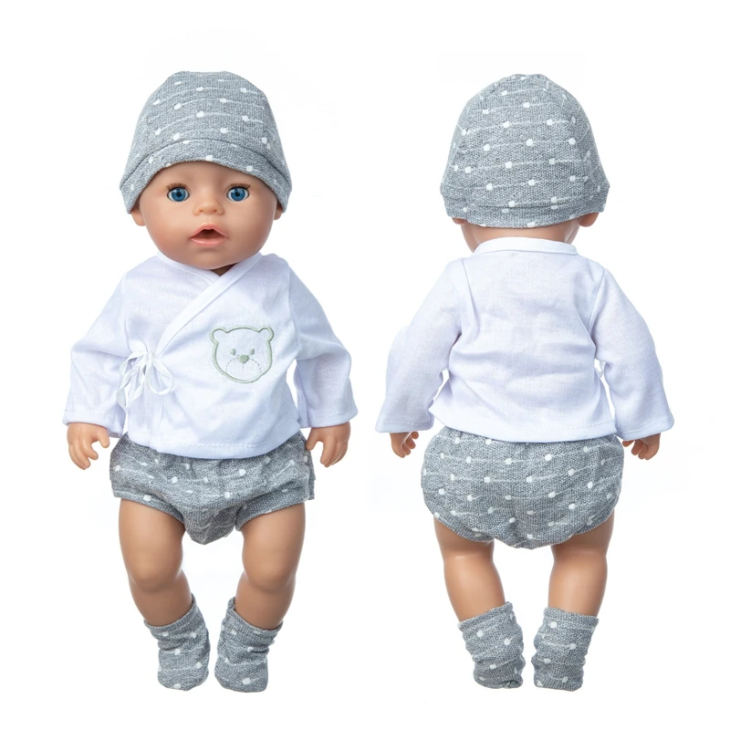 Baby Doll Clothes For 17 Inch Baby Reborn Doll 43cm Doll Accessory for Doll Clothes Accessories