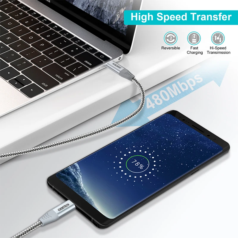 CHOETECH usb type C-USB C кабель для samsung S10 S9 S8 Note 10 9 20V 3A 60W быстрое зарядное устройство USB C кабель для Macbook Pro USB шнур