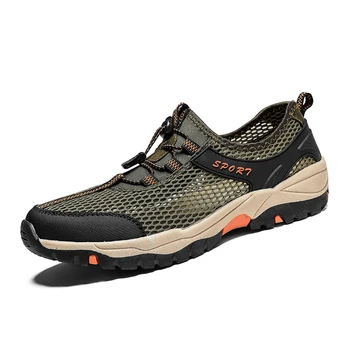 

2020 Summer Breathable Men Hiking Shoes Non-slip Outdoor Men Sneakers Climbing Shoes Men Sport Shoes Quick-dry Water Shoes