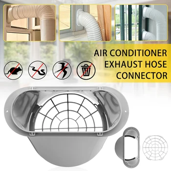 

Adapter Connector Exhaust Hose Tube 150mm 5.91\" Plastic Air Conditioner