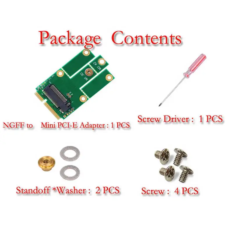 M.2 Ngff ключ E к Mini Pci-E Wifi Bluetooth 4,0 USB2.0 адаптер карта