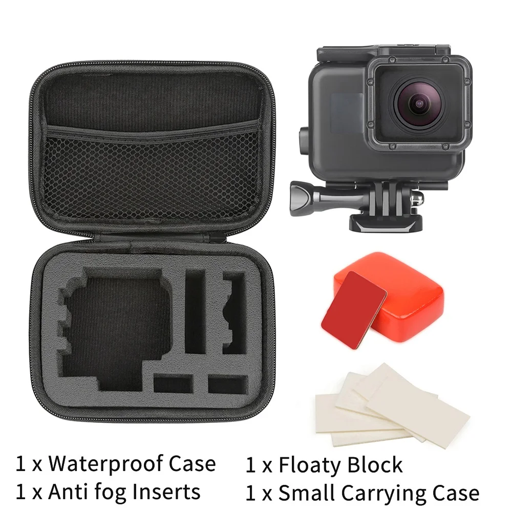 Водонепроницаемый Чехол 45 м, набор для GoPro Hero 7 6 5, Черная Спортивная камера для серфинга, дайвинга, аксессуары для Go Pro Hero 7 6 5, Экшн-камера