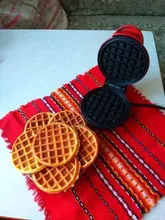 Minimáquina eléctrica para hacer gofres, horno de masa semiesférica, máquina de gofres para desayuno, huevos, pasteles, Pan, máquina Eggette