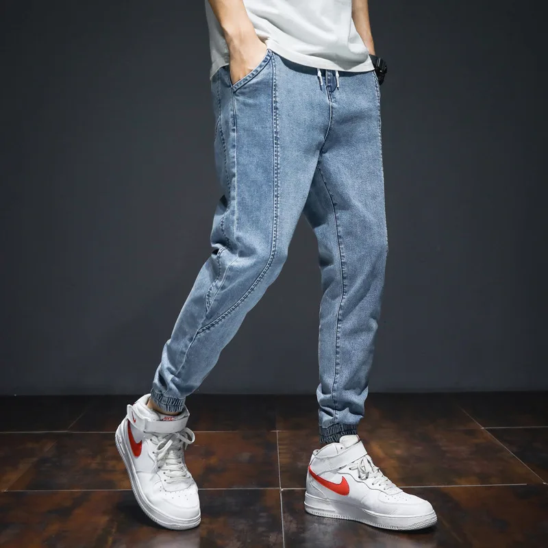 Fashion Streetwear Men Jeans Loose Fit Designer Harem Jeans Men Cargo Pants  Japanese Style Hip Hop Joggers Jeans Homme 7XL Jeans