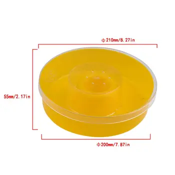 

Plastic Bee Feeder Drinker Round Honey Feeding Drinking Waterer Beekeeping Tools D08F