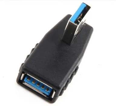 90 градусов левый угол направления USB 3 0 тип A штекер к гнезду m/f разъем адаптера |