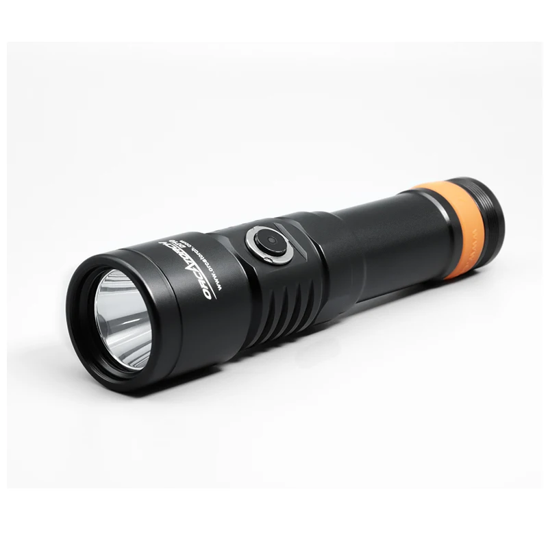 

ORCA D710 Scuba Diving Torch 3000-Lumen Luminus LED Diving Flashlight Underwater 150-Meter Waterproof 6° Beam Angle Night Dive