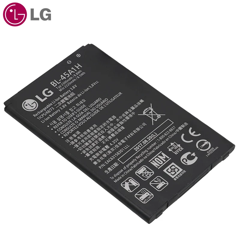 LG BL-45A1H Замена телефон Батарея для LG K10 LTE F670L F670K F670S F670 Q10 K420N K10 BL-46G1F Ёмкость 2220 мА-ч