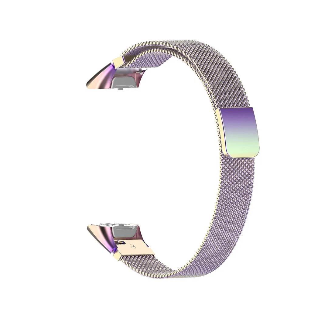 Магнитный браслет сменный ремешок для часов для samsung Galaxy Fit Band сетчатый ремешок из нержавеющей стали дышащий для ношения Q70