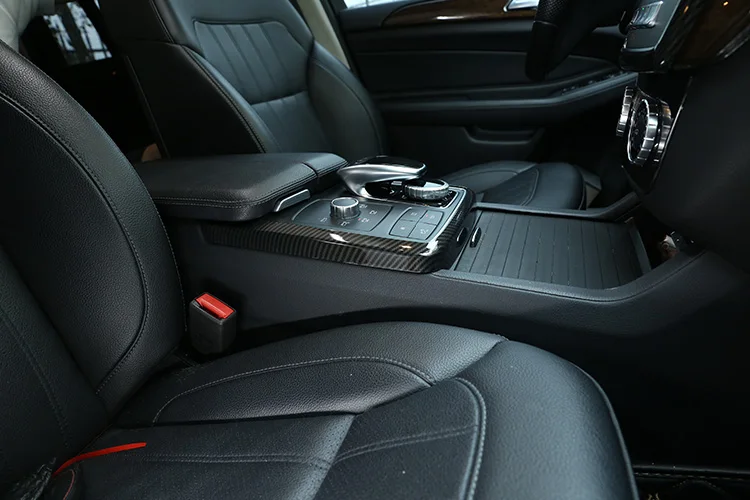 Для Mercedes Benz GLE GLS ML GL Class W166 2013- углеродное волокно ABS центральный контроль мультимедийный режим украшения Рамка отделка