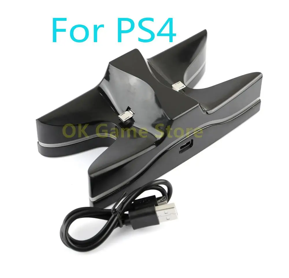 Sostituzione 1Pc Per Controller Ps4 Dock Station Di Ricarica Per Play Station 4 Doppio Supporto Per Caricabatterie Per Ps4 Slim Pro