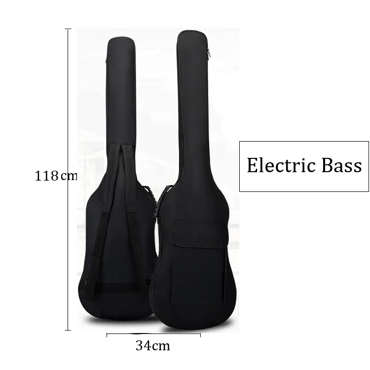 Electric BASS Bag Waterproof Bag 5mm Thicken Padded Gig Case