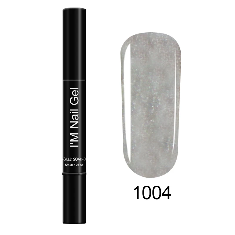 1004 LAKIMU DIY гель для ногтей с блёстками ручка полу Перманентный лак для ногтей акварельных маркерных ручек ручки для эскиза для точек Бьюти гель кисточка для дизайна ногтей - Цвет: 1004