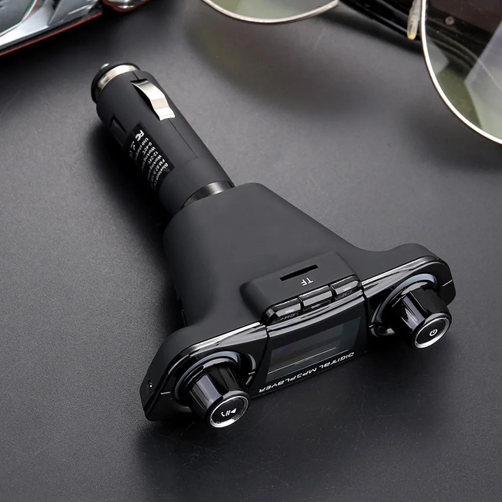 Автомобильный MP3-плеер Bluetooth fm-передатчик громкой связи автомобильный mp3 комплекты Радио Аудио Поддержка TF карта MP3/WMA MP3 Автомагнитола