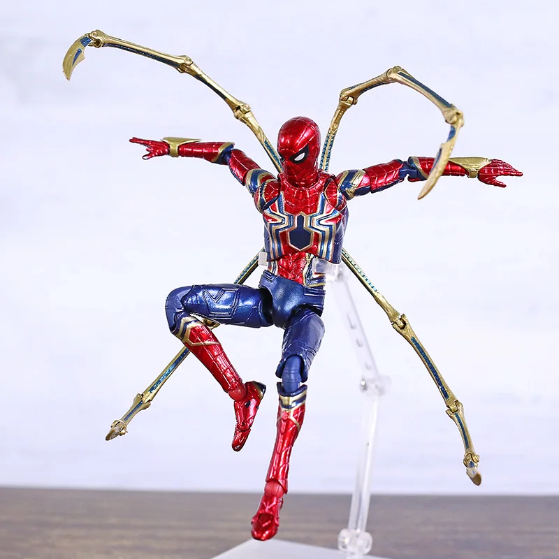 MAFEX 081 Мстители Бесконечность войны человек паук Железный Паук ПВХ фигурка Коллекционная модель игрушки