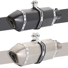 Universal 35-51MM Modified Motorcycle RACING exhaust Muffle pipe for Akrapovic Moto escape fit all ATV Scooter