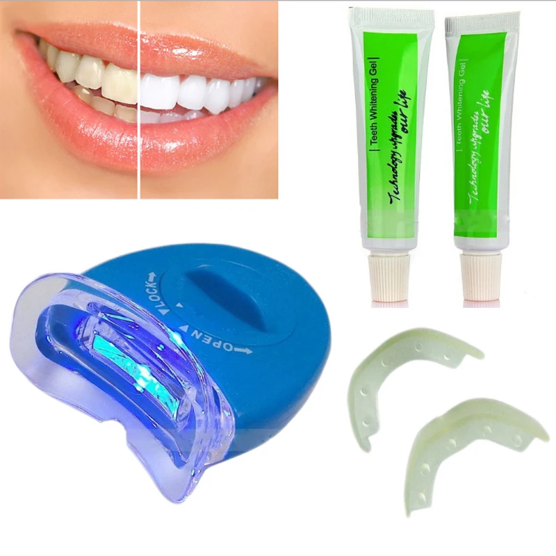 

Oral Care Electric White LED Light Tooth Whiten Toothpaste Gel Whitener Dental Teeth Whiting Kit Including Battery Original