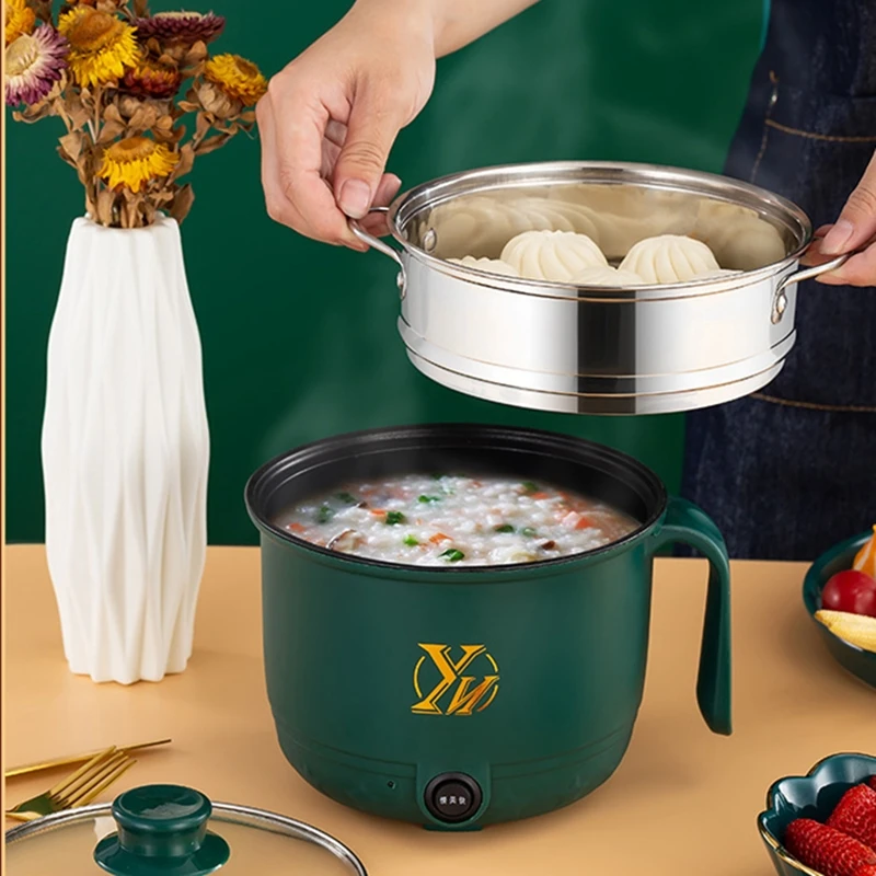 Multifunction Electric Cooking Machine Single/Double Layer Hot Pot Rice Cooker Non-stick Pan Pots EU Plug 220V 300-600W | Бытовая