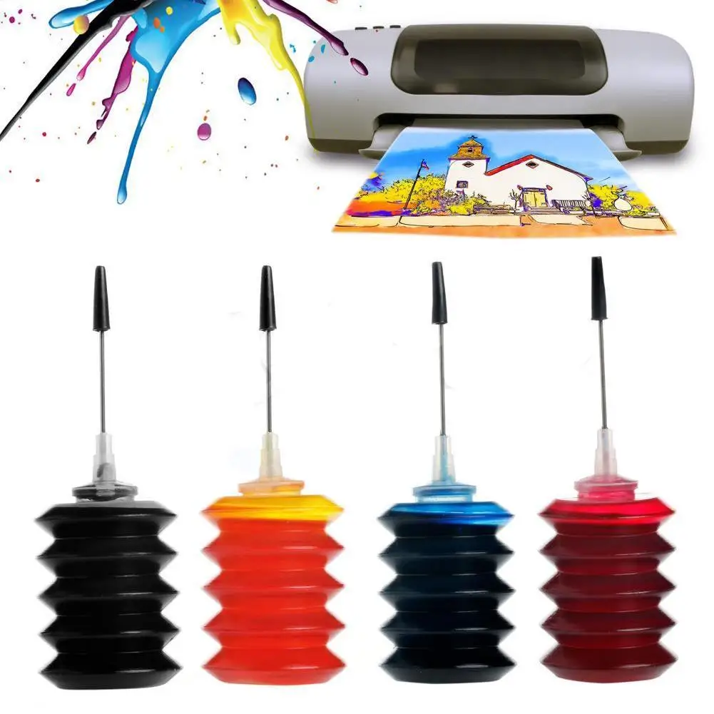 Description Picture 3 of item1PC 30ml Universal Ink Cartridge Refill Kit Fit Inkjet Printer Refill Ink Kit for Iconic Brand HP Brother Highly Compatible