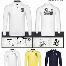 Мужская спортивная одежда с длинным рукавом, футболка для гольфа, 3 цвета, одежда для гольфа, S-XXL на выбор, одежда для отдыха, одежда для гольфа