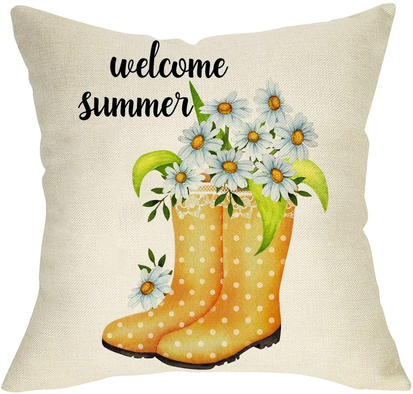 Seasonal Home Decorations Cotton Linen Spring Square Outside Pillowcase Decor Sign for Sofa Couch 18 x 18 Softxpp Welcome Summer Decorative Throw Pillow Cover Daisy Flowers Rain Boots Cushion Case Seasonal Home Decorations Cotton Linen Spring Square Outside Pillowcase Decor Sign for Sofa Couch 18 x 18 Softxpp Welcome Summer Decorative Throw Pillow Cover Daisy Flowers Rain Boots Cushion Case
