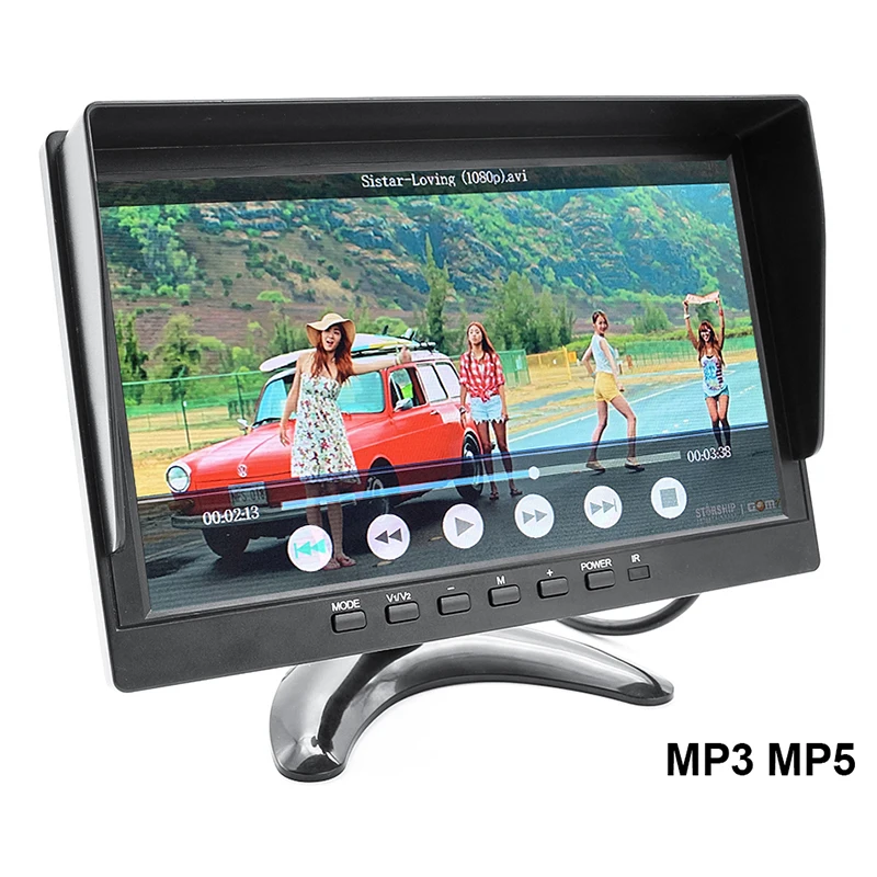 AHD 1920*1080P 10,1 дюймовый TFT lcd DC12V-36V автомобиля MP5 4CH DVR рекордер монитор для грузовика/автобуса/микроавтобуса