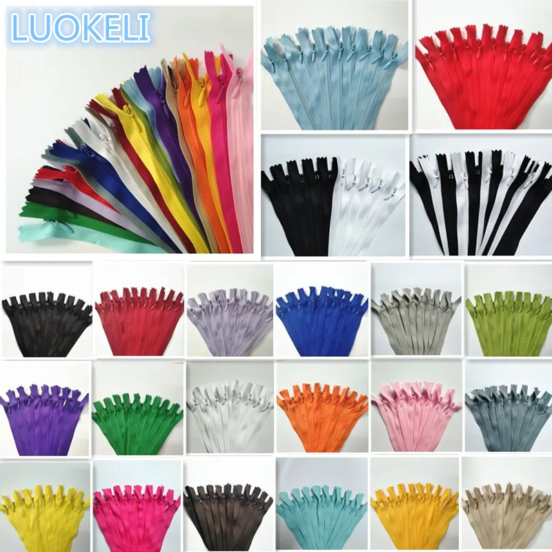 100pcs 3# Concealed zipper 30cm(12 inches) Tailor sewing process Multi-color optional